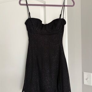 Babyboo Black Glitter Dress
